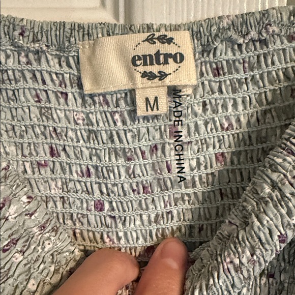 Blue Ruffled Women's Romper - Picture 2 of 3